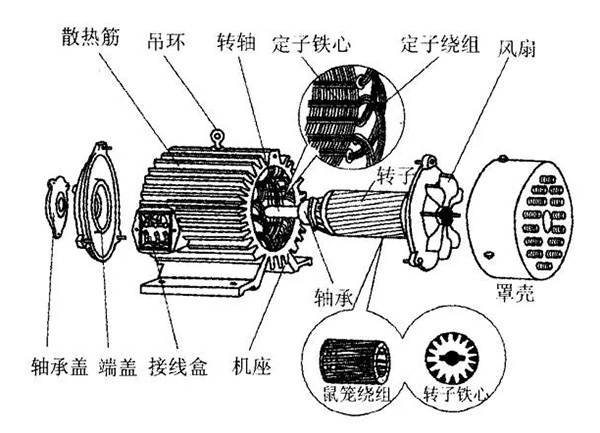 三相異步電動(dòng)機(jī)的六種分類方法及具體分類。
